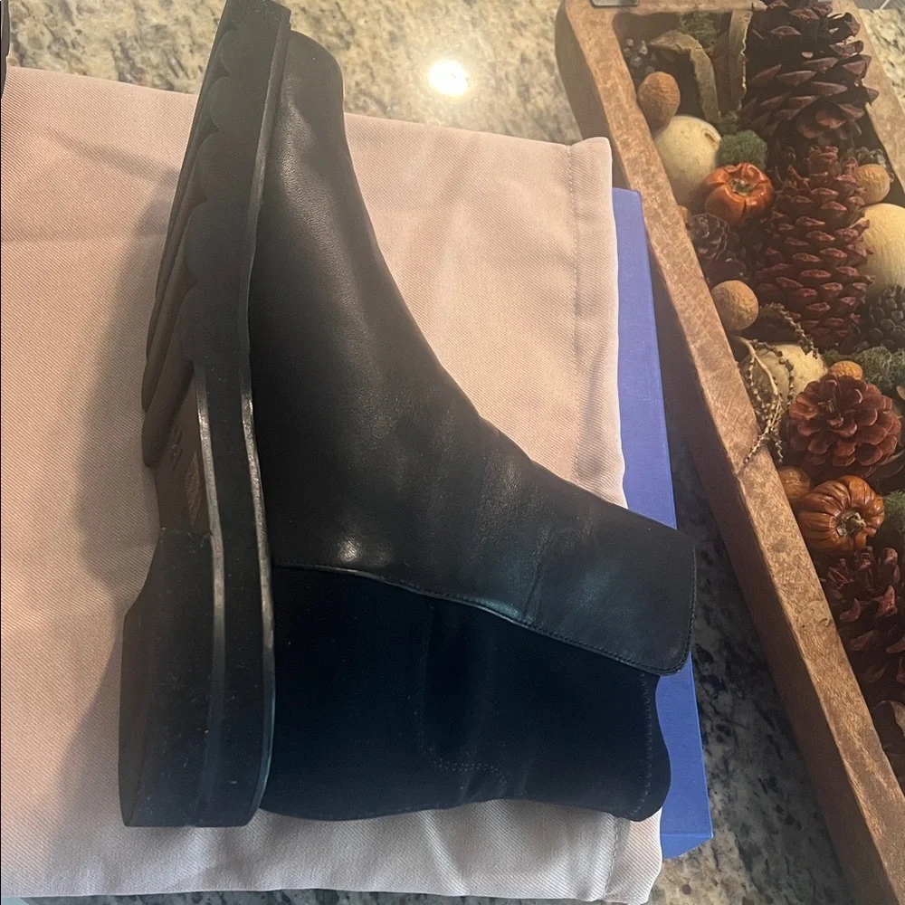 Stuart Weitzman Black Ankle Boots Size 12 - Picture 4 of 8